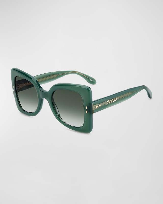 Gradient Acetate Butterfly Sunglasses